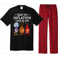 Due To Inflation This Is My Funny Gnomes Halloween Costume Pajama Set