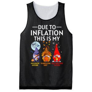 Due To Inflation This Is My Funny Gnomes Halloween Costume Mesh Reversible Basketball Jersey Tank