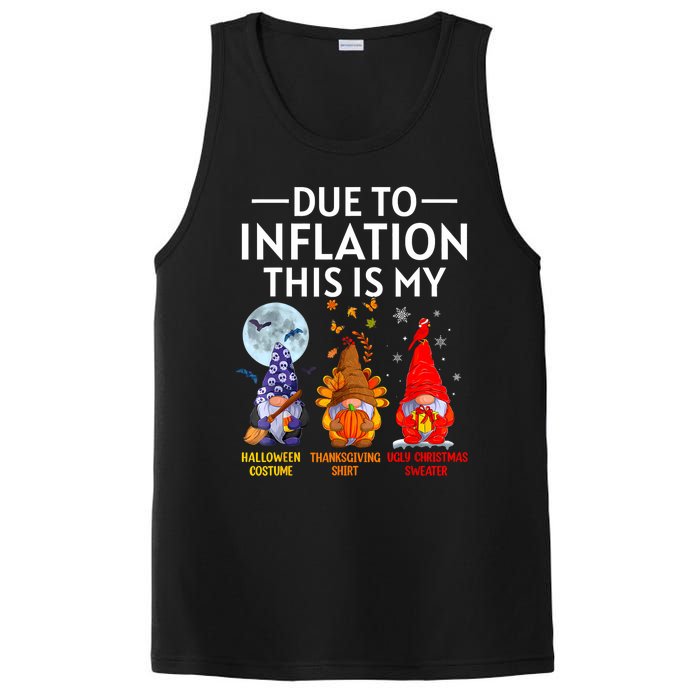 Due To Inflation This Is My Funny Gnomes Halloween Costume PosiCharge Competitor Tank