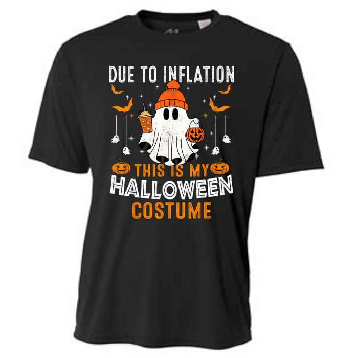 Due To Inflation This Is My Halloween Costume Funny Pumpkins Cooling Performance Crew T-Shirt