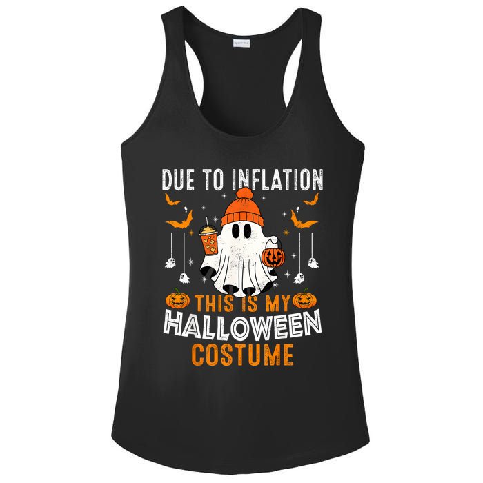 Due To Inflation This Is My Halloween Costume Funny Pumpkins Ladies PosiCharge Competitor Racerback Tank