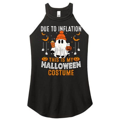 Due To Inflation This Is My Halloween Costume Funny Pumpkins Women’s Perfect Tri Rocker Tank