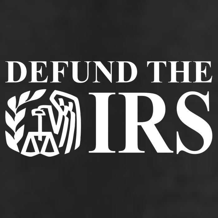 Defund The IRS 7 Panel Mesh Trucker Snapback Hat