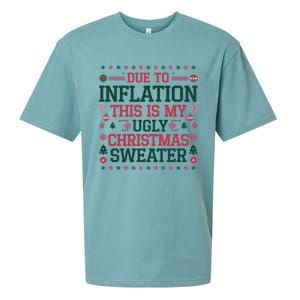 Due To Inflation This Is My Ugly Family Christmas Cool Gift Sueded Cloud Jersey T-Shirt