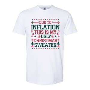 Due To Inflation This Is My Ugly Family Christmas Cool Gift Softstyle CVC T-Shirt