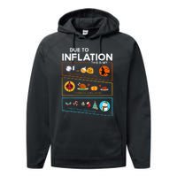 Due To Inflation Halloween Thanksgiving Christmas Sweater Performance Fleece Hoodie