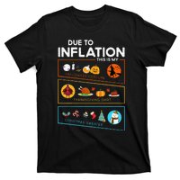 Due To Inflation Halloween Thanksgiving Christmas Sweater T-Shirt