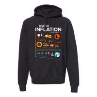 Due To Inflation Halloween Thanksgiving Christmas Sweater Premium Hoodie