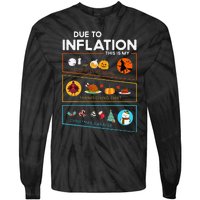 Due To Inflation Halloween Thanksgiving Christmas Sweater Tie-Dye Long Sleeve Shirt