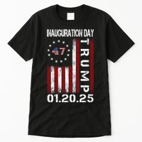 Donald Trump Inauguration Day 2025 47th President Usa Flag Tall T-Shirt
