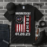 Donald Trump Inauguration Day 2025 47th President Usa Flag Tall T-Shirt