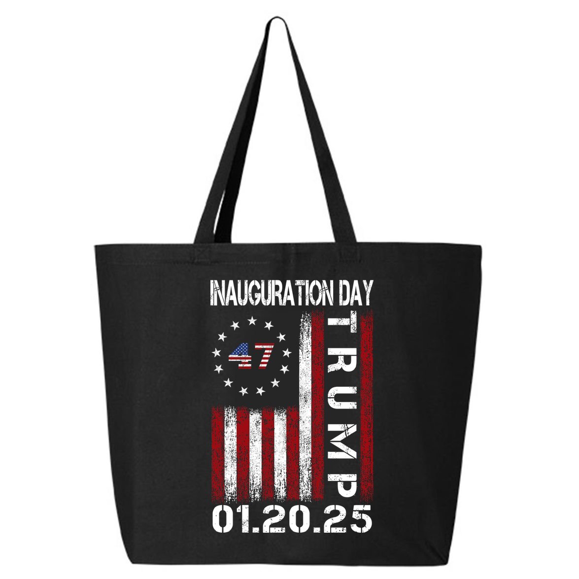 Donald Trump Inauguration Day 2025 47th President Usa Flag 25L Jumbo Tote