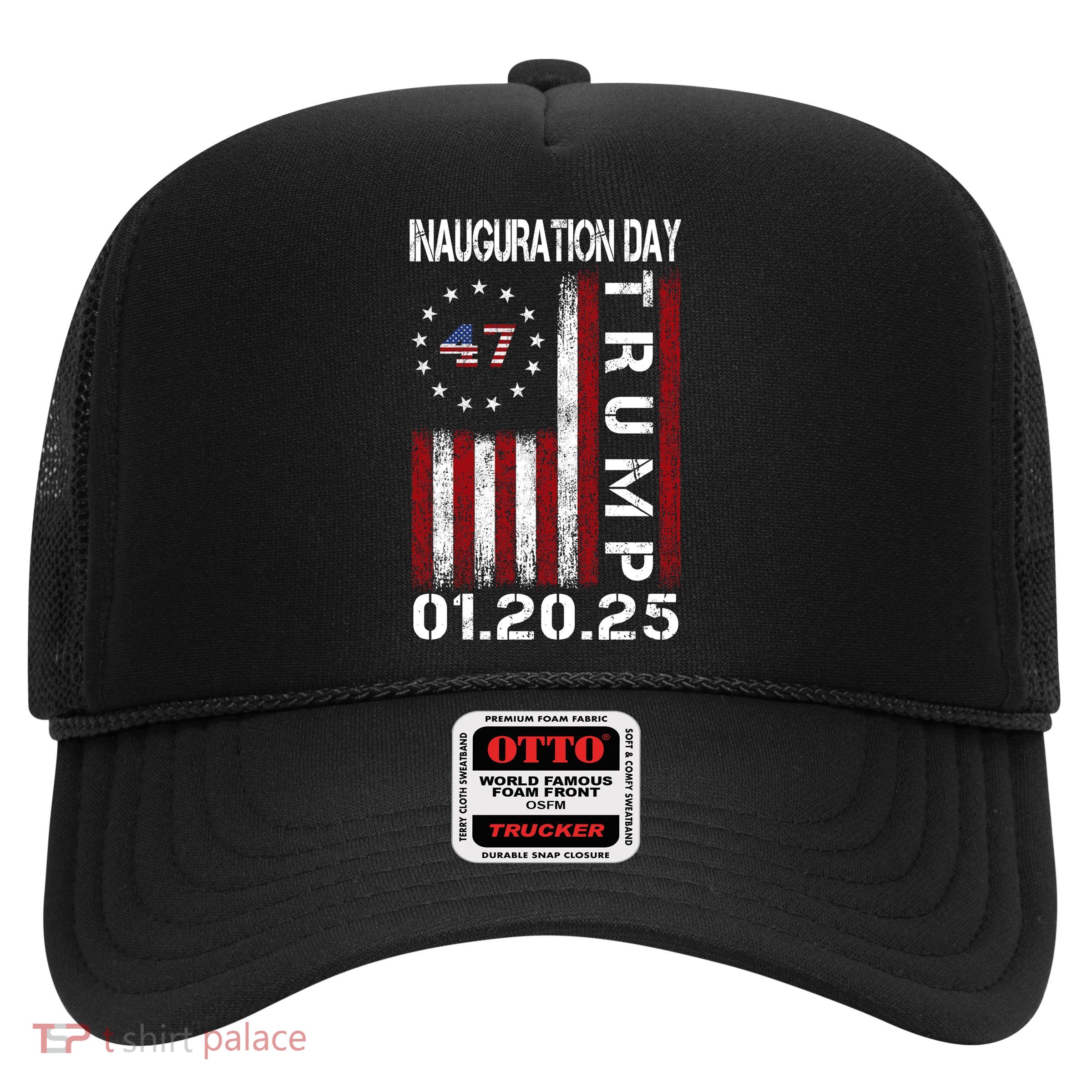 Donald Trump Inauguration Day 2025 47th President Usa Flag Trucker Hat