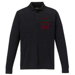 Due To Inflation This Is My Ugly Family Christmas Gift Performance Long Sleeve Polo