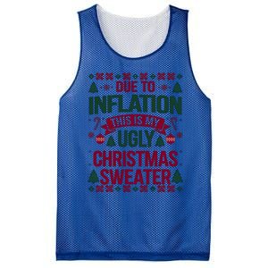 Due To Inflation This Is My Ugly Family Christmas Gift Mesh Reversible Basketball Jersey Tank