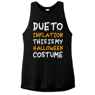 Due To Inflation This Is My Halloween Stagflation Ladies PosiCharge Tri-Blend Wicking Tank