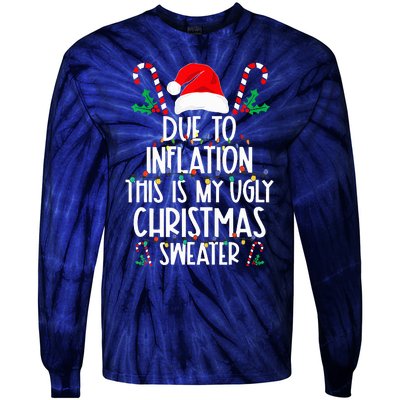 due to inflation this is my ugly christmas sweaters  Tie-Dye Long Sleeve Shirt