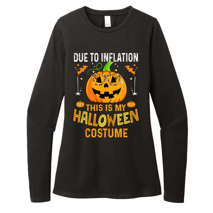 Due To Inflation This Is My Halloween Costume Pumpkin Halloween Costume Womens CVC Long Sleeve Shirt