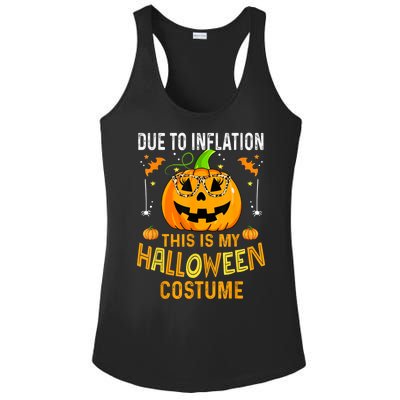 Due To Inflation This Is My Halloween Costume Pumpkin Halloween Costume Ladies PosiCharge Competitor Racerback Tank