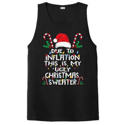 Due To Inflation Ugly Christmas Sweaters PosiCharge Competitor Tank