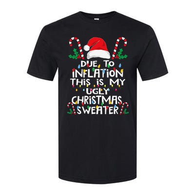 Due To Inflation Ugly Christmas Sweaters Softstyle® CVC T-Shirt