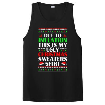 Due to Inflation Ugly Xmas Sweaters PosiCharge Competitor Tank