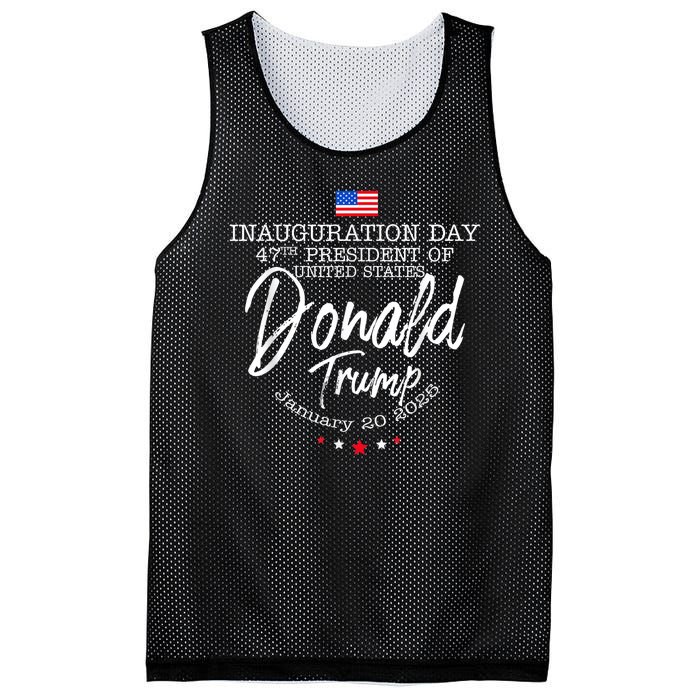 Donald Trump Inauguration Day 2025 Mesh Reversible Basketball Jersey Tank