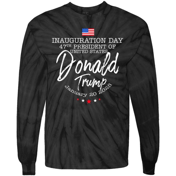 Donald Trump Inauguration Day 2025 Tie-Dye Long Sleeve Shirt