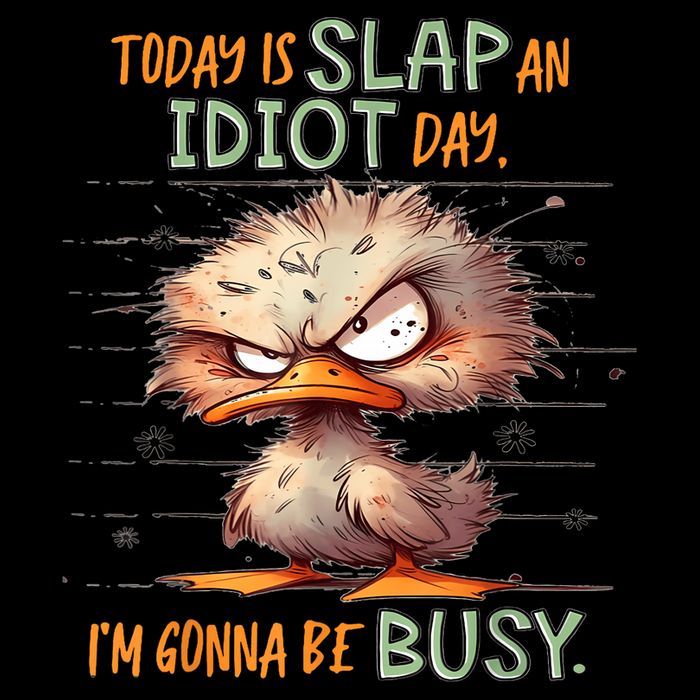 Duck Today Is Slap An Idiot Day I’M Gonna Be Busy Backpack