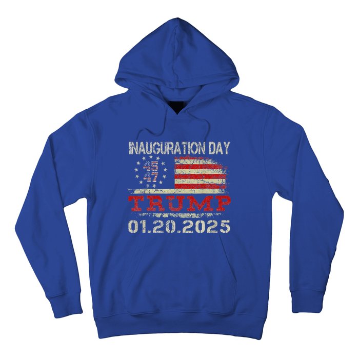 Donald Trump Inauguration Day 2025 47th Usa Flag Hoodie