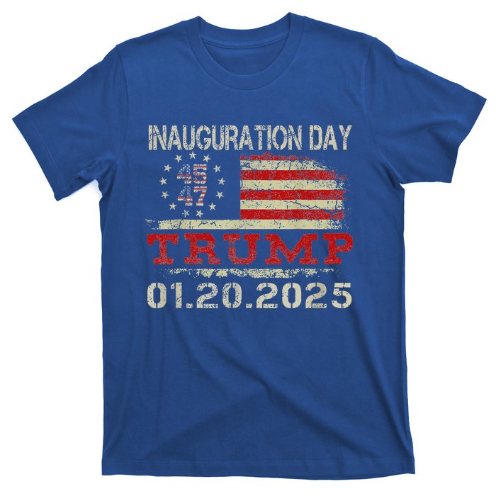 Donald Trump Inauguration Day 2025 47th Usa Flag T-Shirt