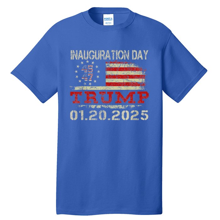 Donald Trump Inauguration Day 2025 47th Usa Flag Tall T-Shirt