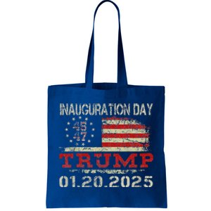 Donald Trump Inauguration Day 2025 47th Usa Flag Tote Bag