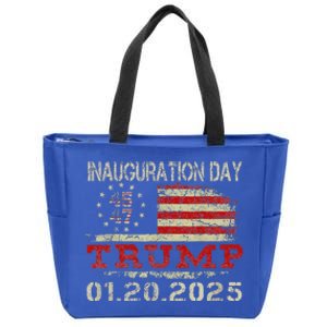 Donald Trump Inauguration Day 2025 47th Usa Flag Zip Tote Bag