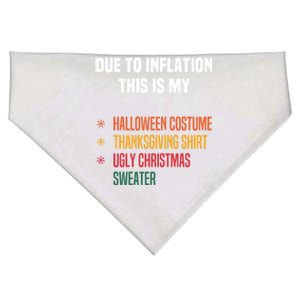 Due To Inflation This Is My Halloween Tday Christmas Gift USA-Made Doggie Bandana