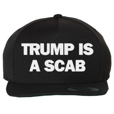 Donald Trump Is A Scab Wool Snapback Cap