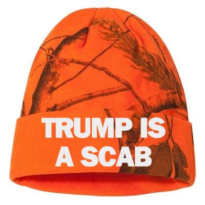 Donald Trump Is A Scab Kati Licensed 12" Camo Beanie