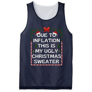 Due To Inflation This Is My Ugly Sweater Family Xmas Mesh Reversible Basketball Jersey Tank