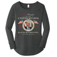 Donald Trump Inauguration Day 2025 47th President Usa Flag Women's Perfect Tri Tunic Long Sleeve Shirt