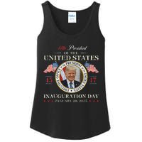 Donald Trump Inauguration Day 2025 47th President Usa Flag Ladies Essential Tank