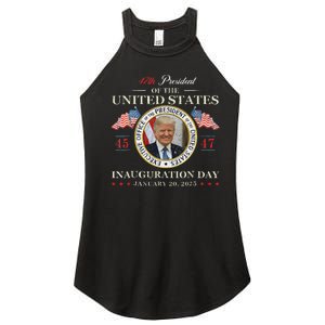 Donald Trump Inauguration Day 2025 47th President Usa Flag Women's Perfect Tri Rocker Tank