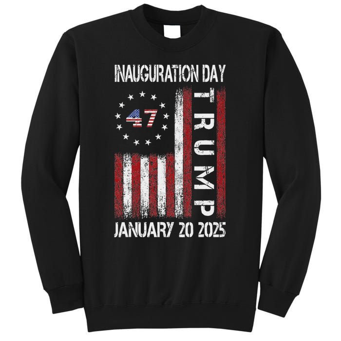 Donald Trump Inauguration Day 2025 47th President Usa Flag Sweatshirt