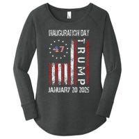 Donald Trump Inauguration Day 2025 47th President Usa Flag Women's Perfect Tri Tunic Long Sleeve Shirt