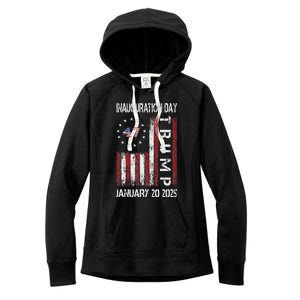 Donald Trump Inauguration Day 2025 47th President Usa Flag Women's Fleece Hoodie