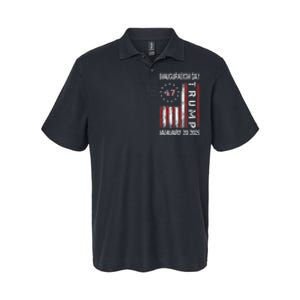 Donald Trump Inauguration Day 2025 47th President Usa Flag Softstyle Adult Sport Polo