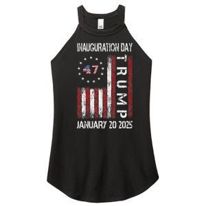 Donald Trump Inauguration Day 2025 47th President Usa Flag Women's Perfect Tri Rocker Tank