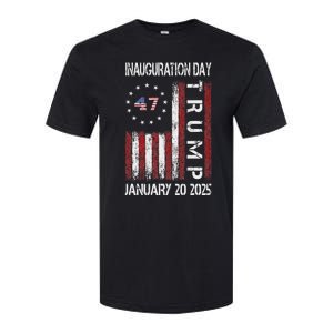 Donald Trump Inauguration Day 2025 47th President Usa Flag Softstyle CVC T-Shirt