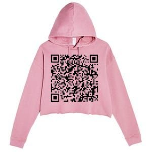 Donald Trump Is Your President Qr Trump Crop Fleece Hoodie