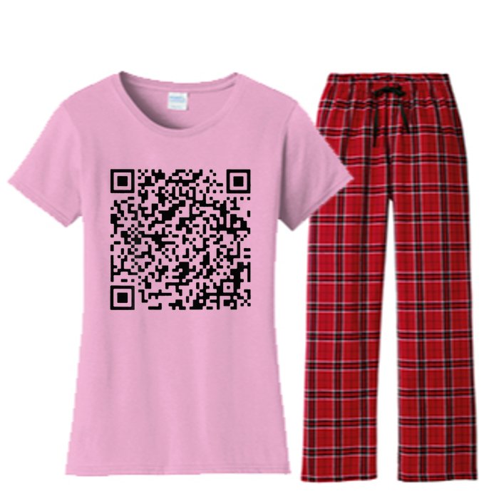 Donald Trump Is Your President Qr Trump Women's Flannel Pajama Set