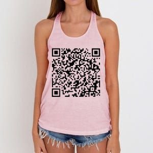 Donald Trump Is Your President Qr Trump Women's Knotted Racerback Tank